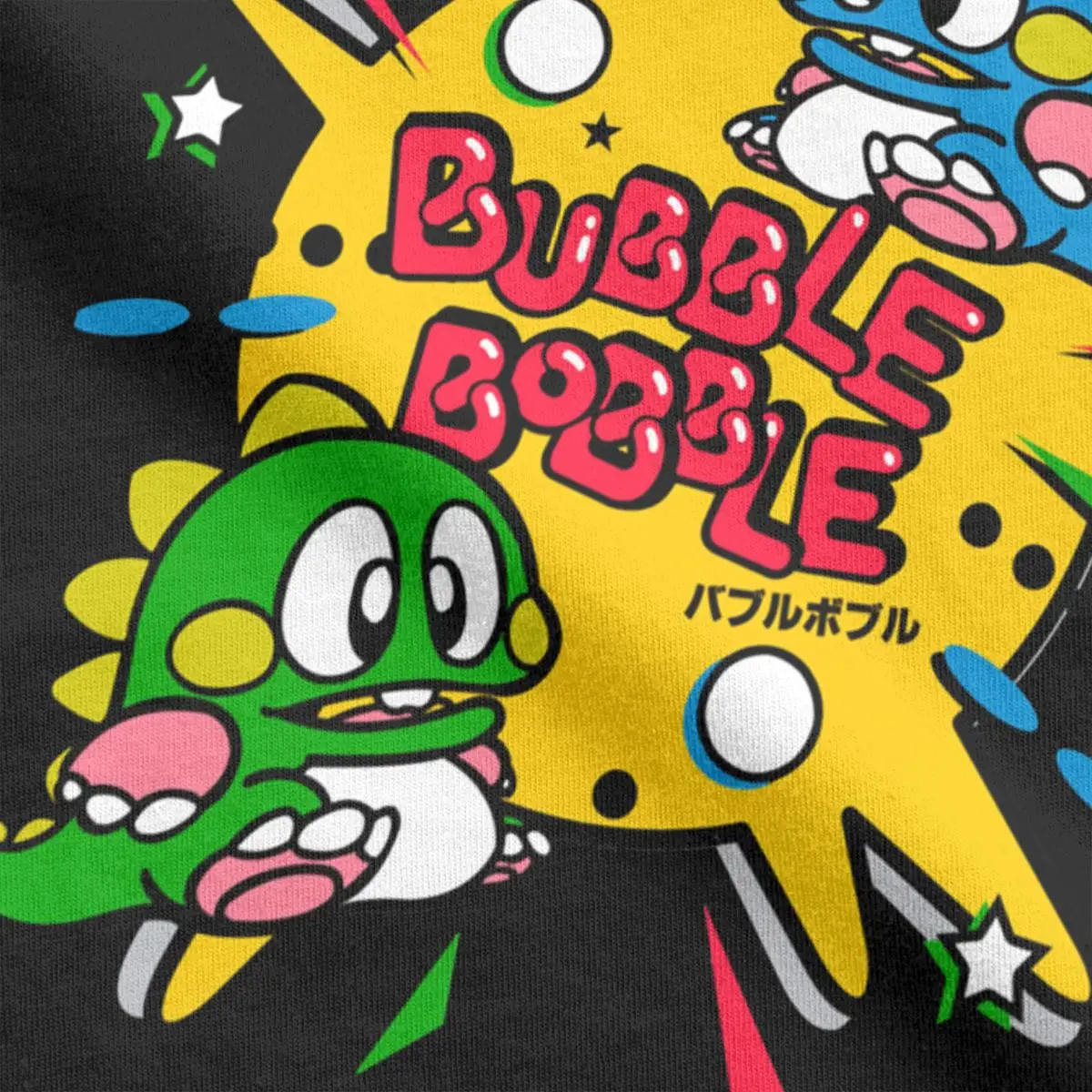 Casual Bubble Bobble Retro Gaming Nerd Geek Gamer Nes Arcade nintendo entertainment system T Shirt Short Sleeve Graphic Clothes