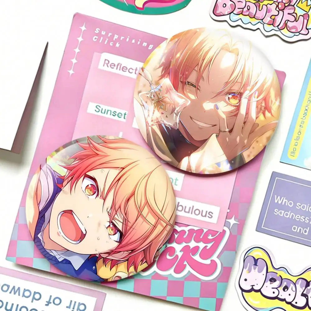 W-Wonderlands S-Showtime T-Tenma T-Tsukasa Badges 25 32 44 58 75 mm Round Fans Collect Friends Gifts Brooch Souvenir