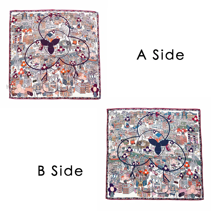 

Зимний маленький шарф для волос 65 см, шали с закрученными краями вручную, двойное лицо, роскошные брендовые шарфы высокого качества, рождественский подарок для мамы