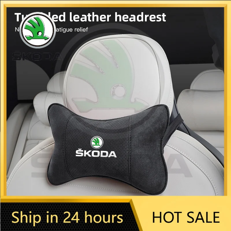 

Car Sticker For Skoda Rapid Octavia Car Headrest Memory Foam Neck Pillow Auto Accessories For Skoda Octavia A5 A6 Mk3 Fabia Kami