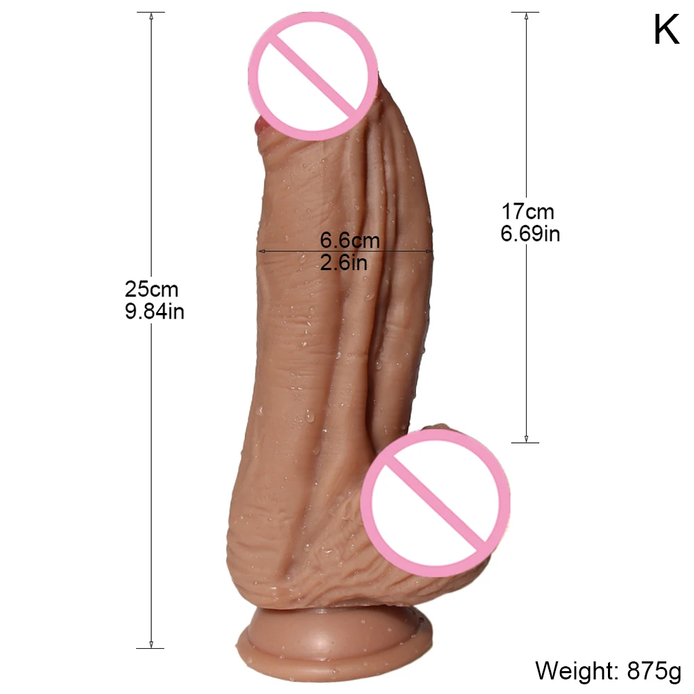 Big Dick Soft Dildos Realistic Huge Horse Strapon No Vibrator Anal Penis Giant Sex Toys Suction Cup For Women Female Masturbator