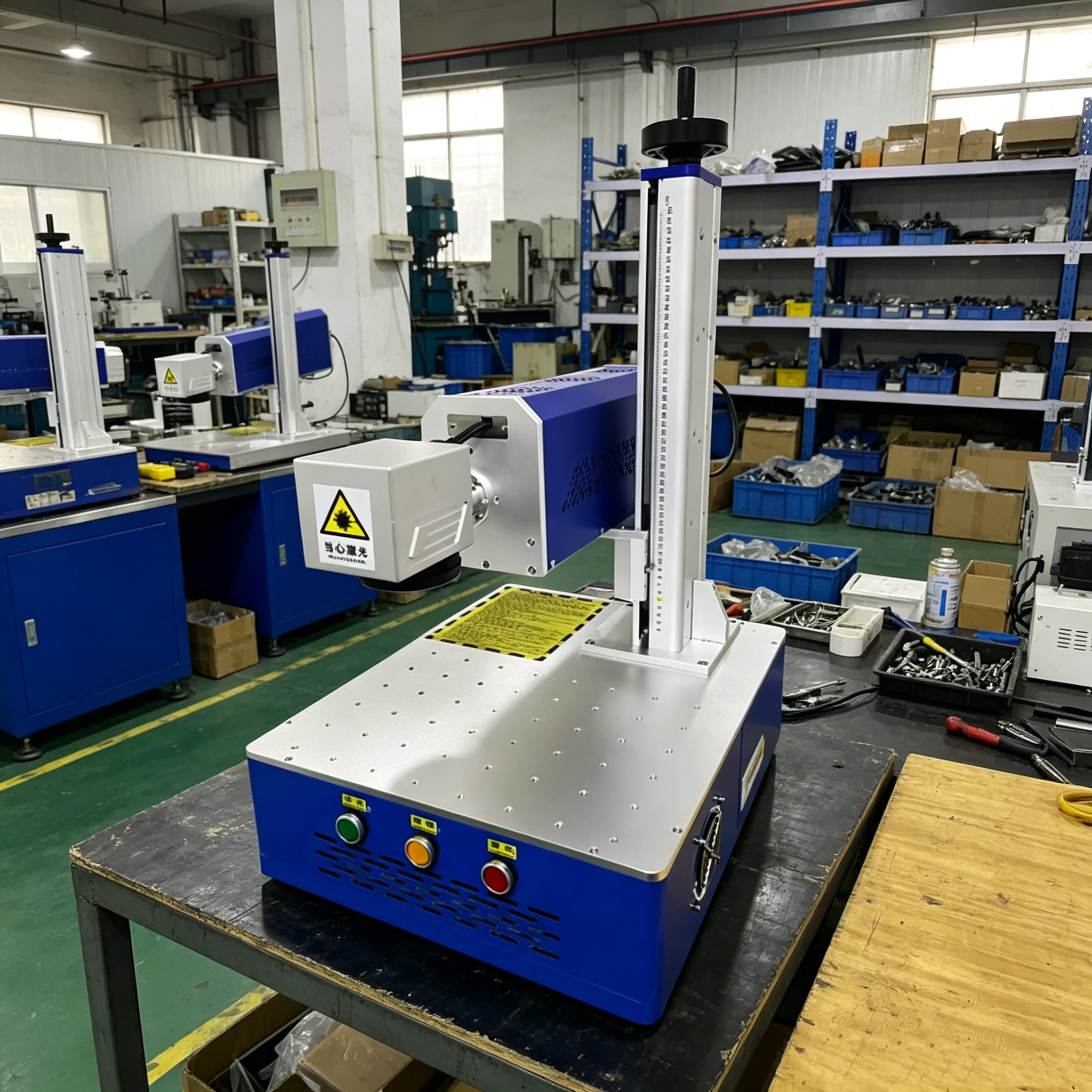 CO2 Laser Marking Machine For Wood Marking Product, 30W Portable Flying RF Laser Engraving Device For Non-metal Materials