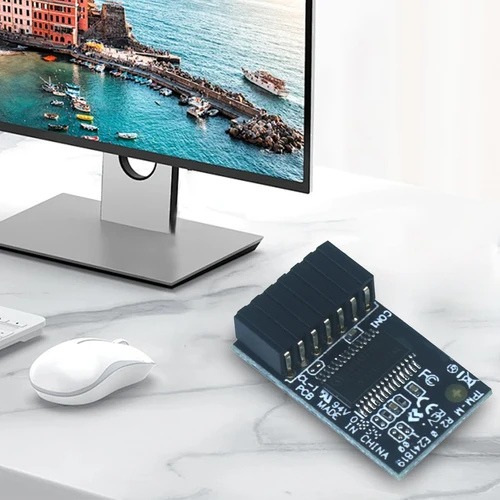 Imagen 2 del producto Para Asus TPM-M R2.0 Módulo TPM 15x25mm 14-1 Pin Módulo de plataforma confiable (TPM) Módulo de plataforma confiable para placas base Asus