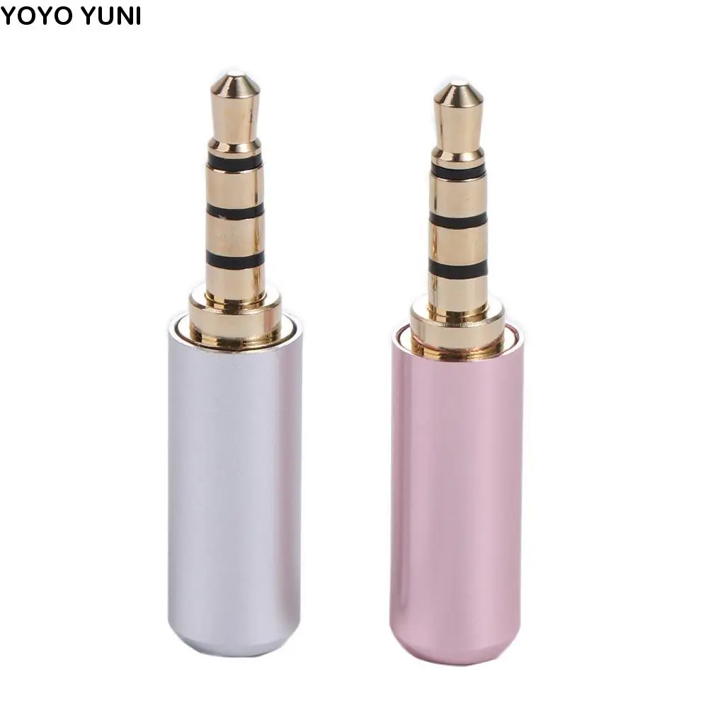 

3.5mm DIY AUX Plug Welding Head 4 Poles 3.5 Jack Adapter 3.5mm Audio Connector 3.5mm Male Plug Headphone Jack Plug