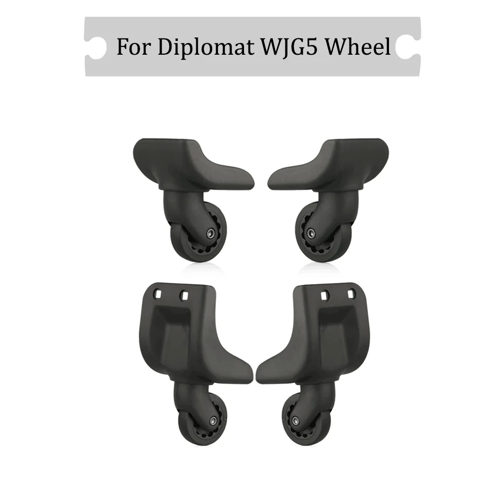 

For Diplomat WJG5 Universal Wheel Black Replacement Suitcase Rotating Durable Silent Smooth Shock Absorbing Accessories Wheels