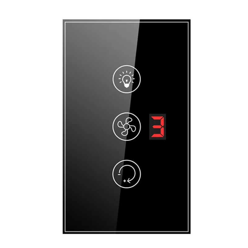 

AB41-Smart Switch Switch Tuya Wifi Alexa Google Home Fan Light Boiler Standard Water Heater Touch US Plug