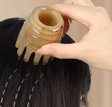 صالون تصفيف الشعر الاحترافي لتدليك فروة الرأس ومضاد لتساقط الشعر وأمشاط واسعة الأسنان لوصلات الشعر