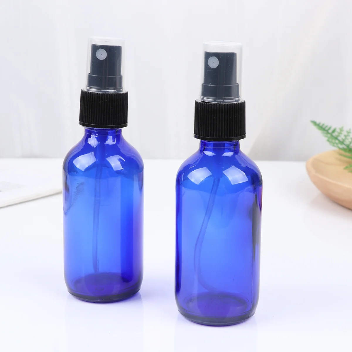 6 قطع من زجاجات الرش الزرقاء القابلة لإعادة الملء، حامل آمن للسفر والشامبو وموزع الصابون السائل المحمول #5