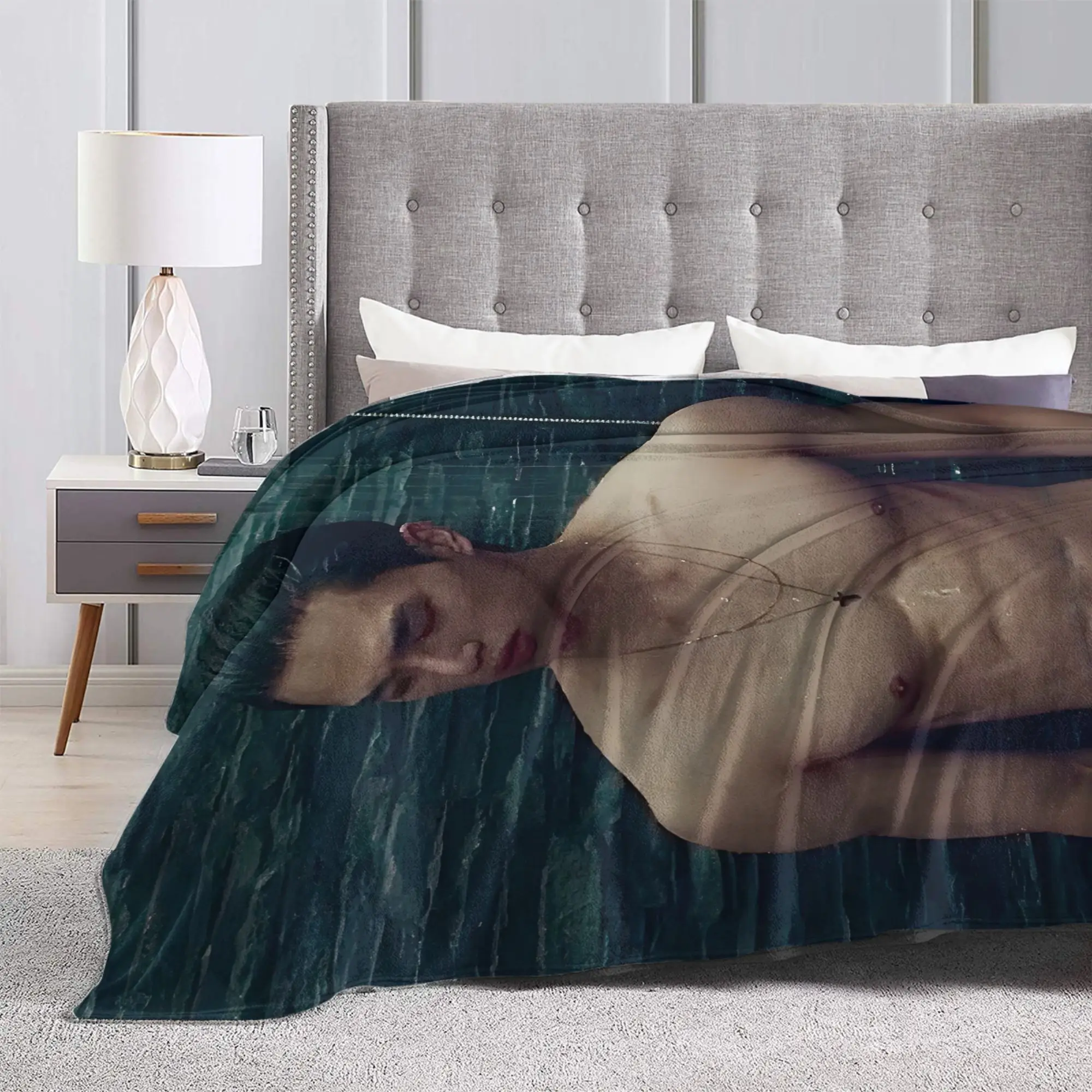 بطانية ناعمة مكتب السفر أغنية كانغ الكورية البوب رمي بطانية الفانيلا المفرش للمنزل ديكور مريح غطاء سرير أريكة