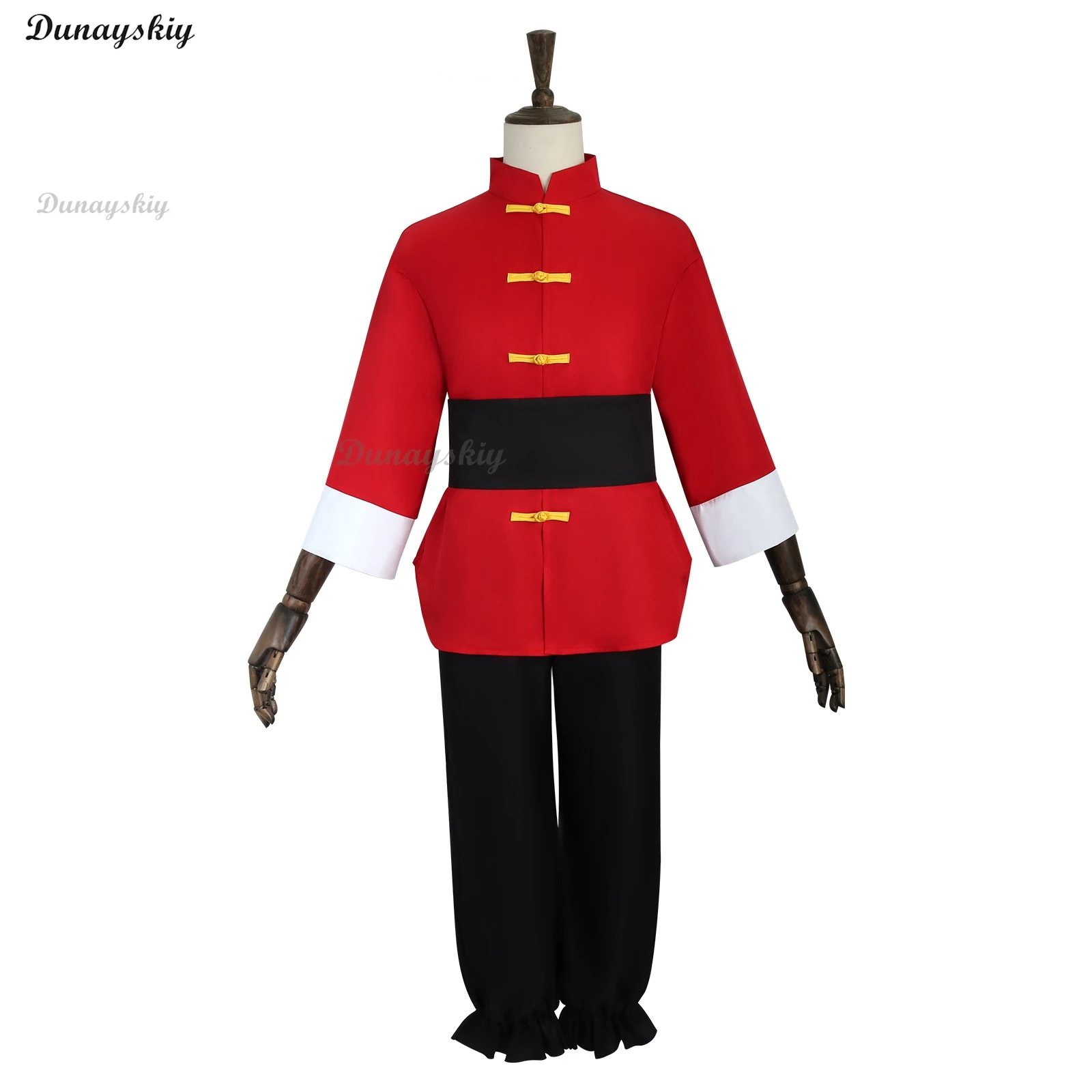 Anime Ranma 1/2 Tendou Akane Cosplay Kostüm Chinesischen Stil Rote Uniform Halloween Karneval Party Männer Frauen Outfits Angepasst