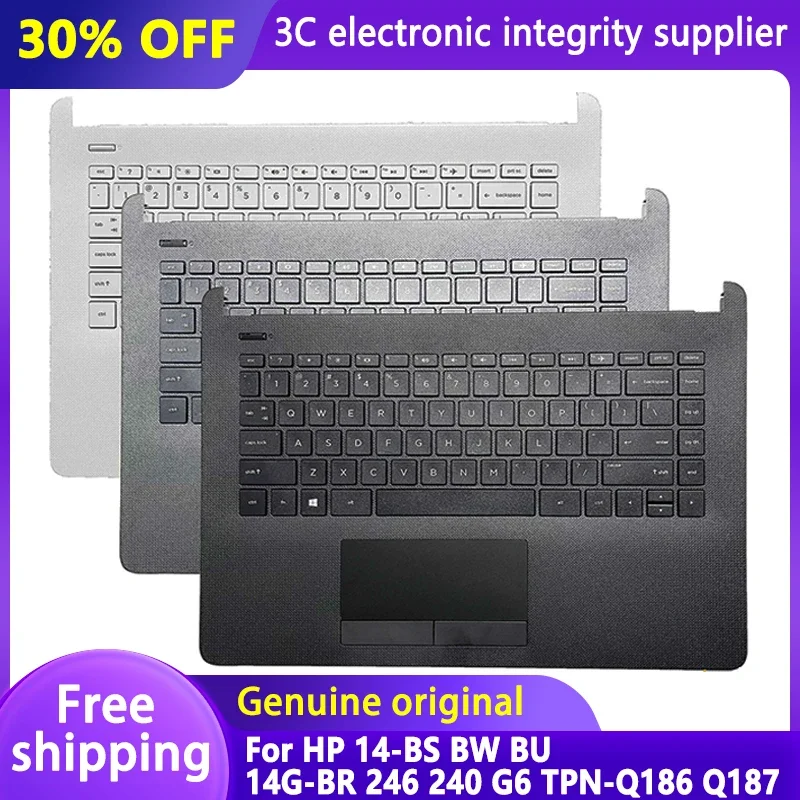 

Keyboard For HP Pavilion 14-BS 14M-BA 14-BW 14G-BR 14-BP 14-BA 240 245 G6 246 G6 US English With Palmrest Upper Cover Touchpad