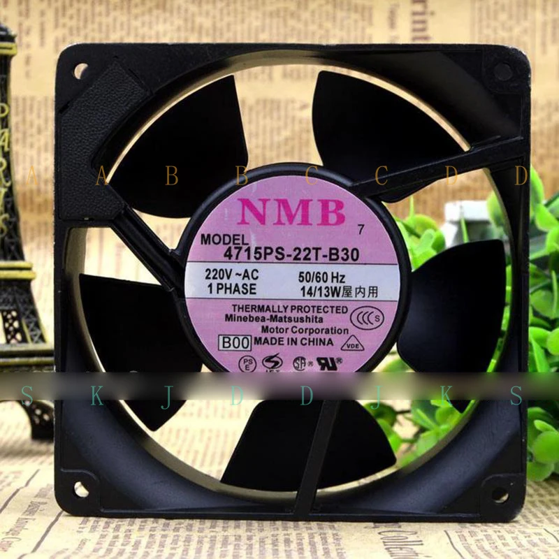 

НОВЫЙ Осевой вентилятор NMB 4715PS-22T-B30 AC 220V 14/13W