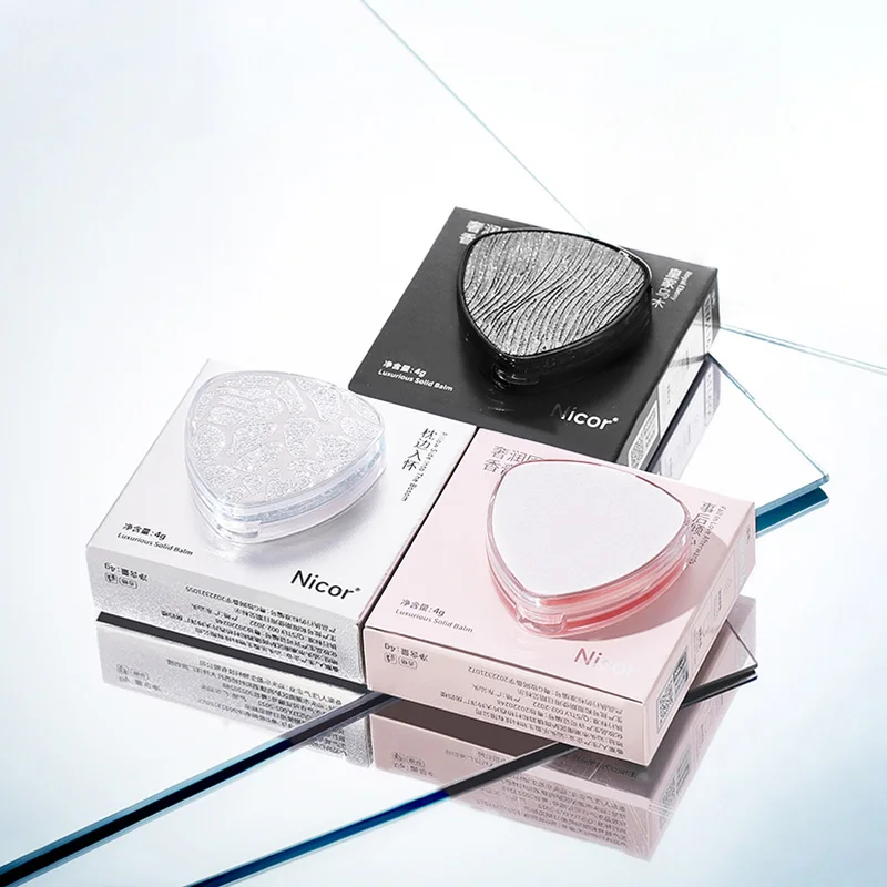 Nicor ​​Luxurious Nawilżający stały balsam perfumowany dla kobiet - długotrwały delikatny zapach, przenośny i łatwy w aplikacji