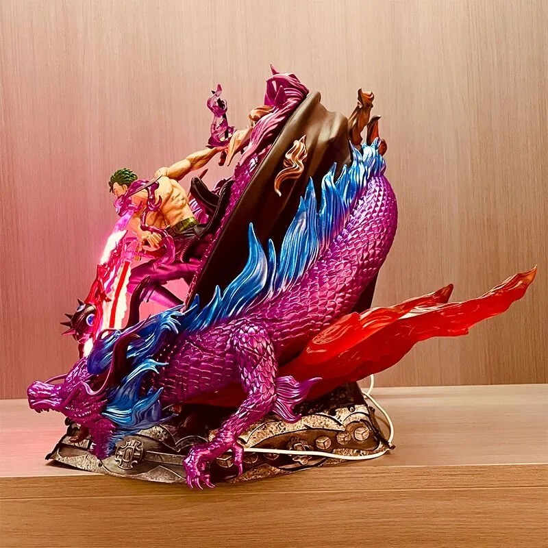 Figurine une pièce Roronoa Zoro, 37cm, peut brille, Tornado, modèle de Collection Anime, ornement de bureau en Pvc, cadeaux de vacances, jouets pour enfants