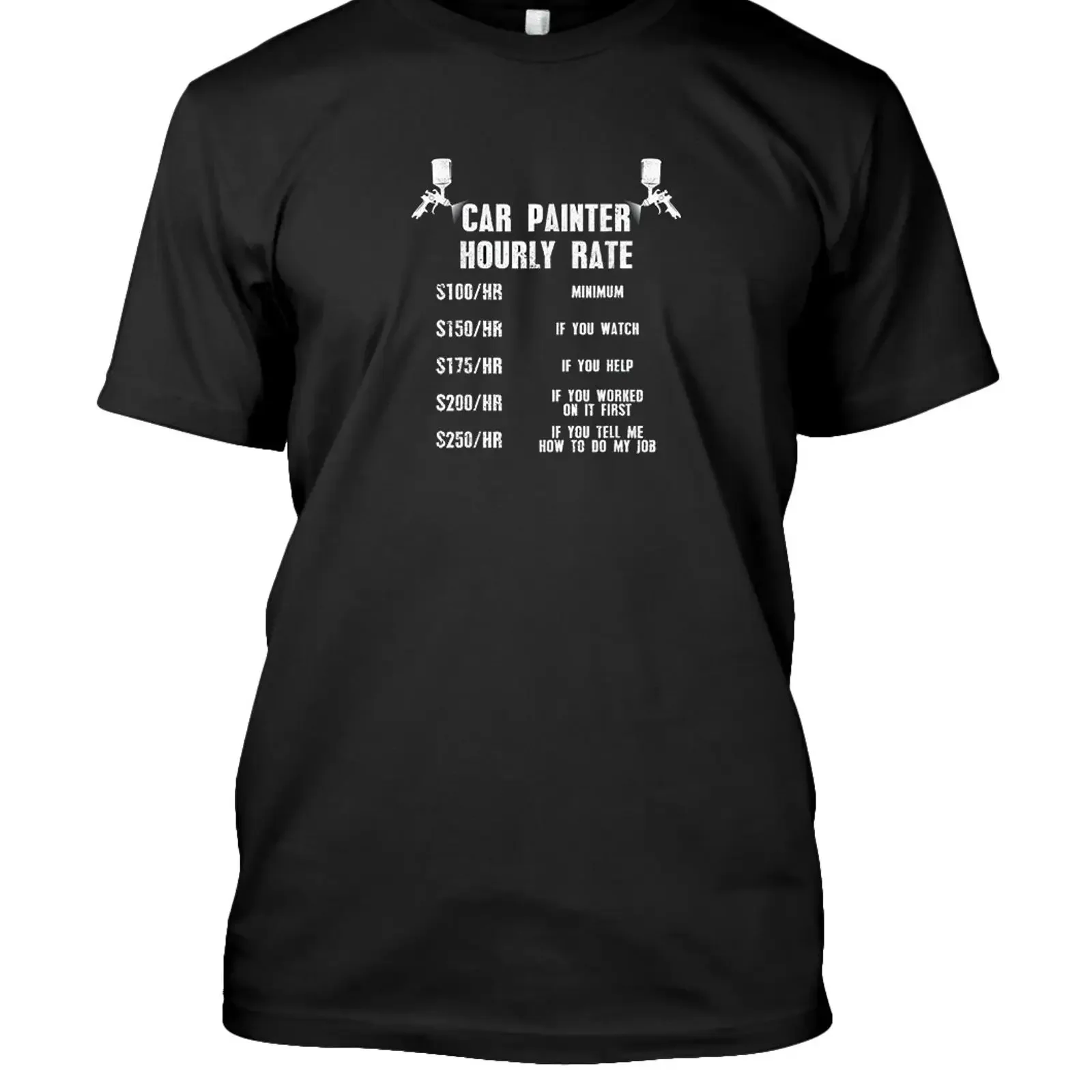 NEW LIMITED Funny Car Painting Auto Spray Painter T Shirt vintage Washed Top For Everyday Wear homme Unisex graphic streetwear
