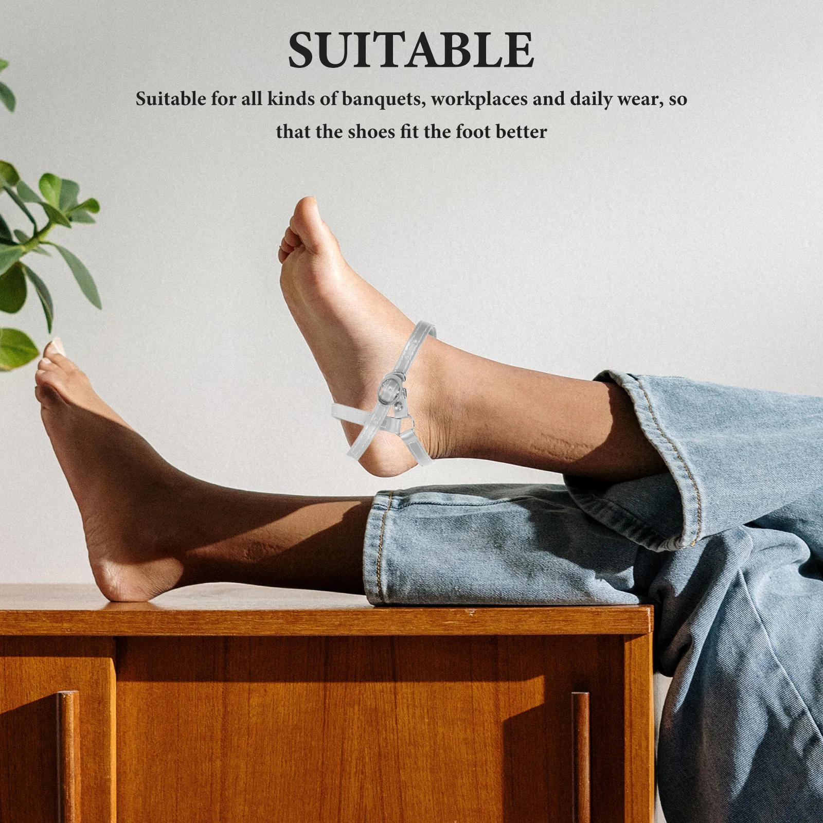 

4 Pcs Shoelace Detachable Straps for Heels High Replacement Pu Female Adjustable Ankle Belt