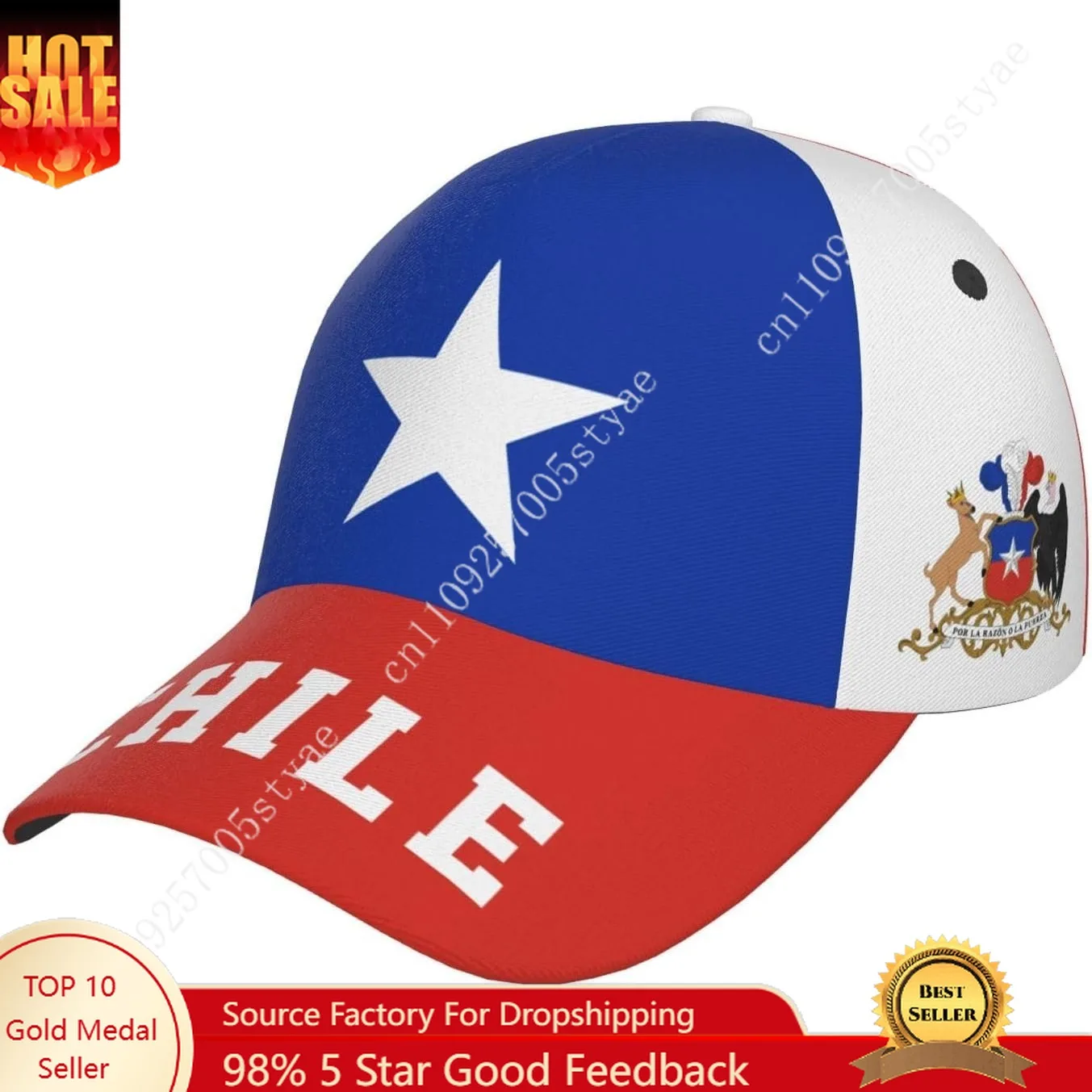 

Chile Flag Chilean Baseball Cap Man Woman Fashion Sunhat Adjustable Snapback Hat Outdoor Dad Hats Casual Trucker Caps