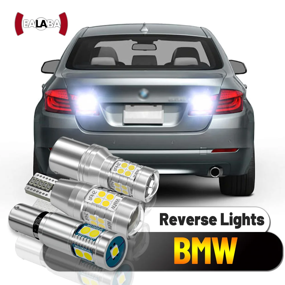 2Pcs LED Reverse Light 1156 P21W W16W T15 921 H21W Canbus For BMW E81 E88 E82 E87 E92 E90 E91 E60 F90 F11 G31 1 3 5 6 7 Series