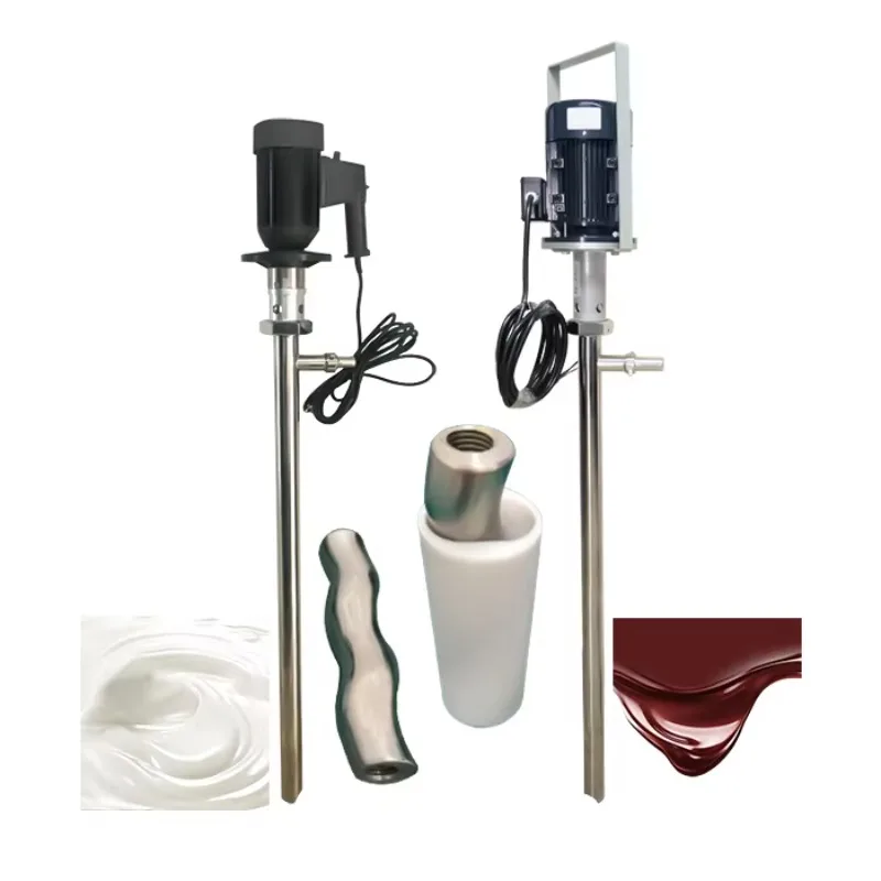 Sanitary stainless steel 316L electric spiral drum pump honey cream ketchup shampoo