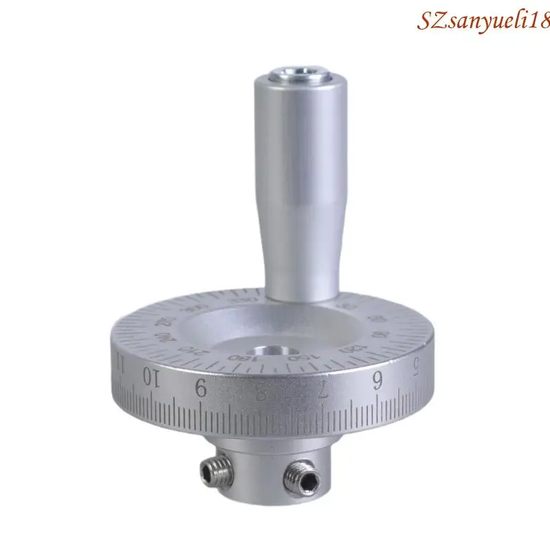 

94PC Precise Silver Finish Revolving Milling Hand Wheel 50mm Diameter with 6mm/8mm/10mm/12mm Inner Hole for Lathe and Grinder