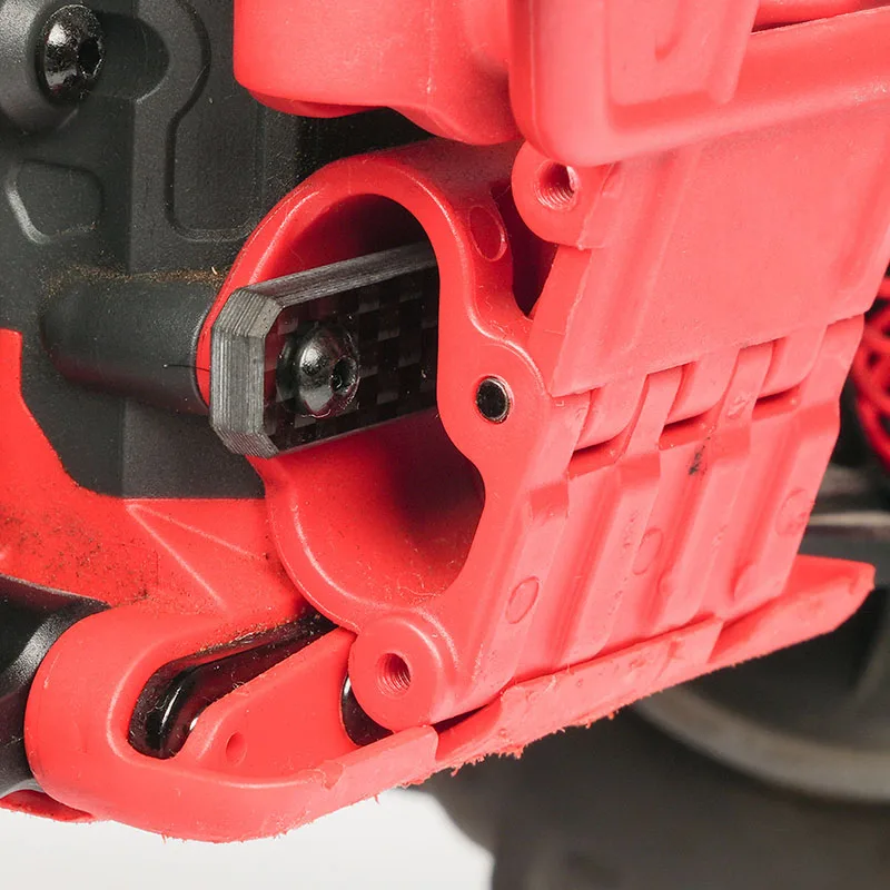 1pcs Carbon Fiber Rear Anti-collision Reinforcement Panel for 1/10 ARRMA GORGON FURY VORTEKS RC Truck Car
