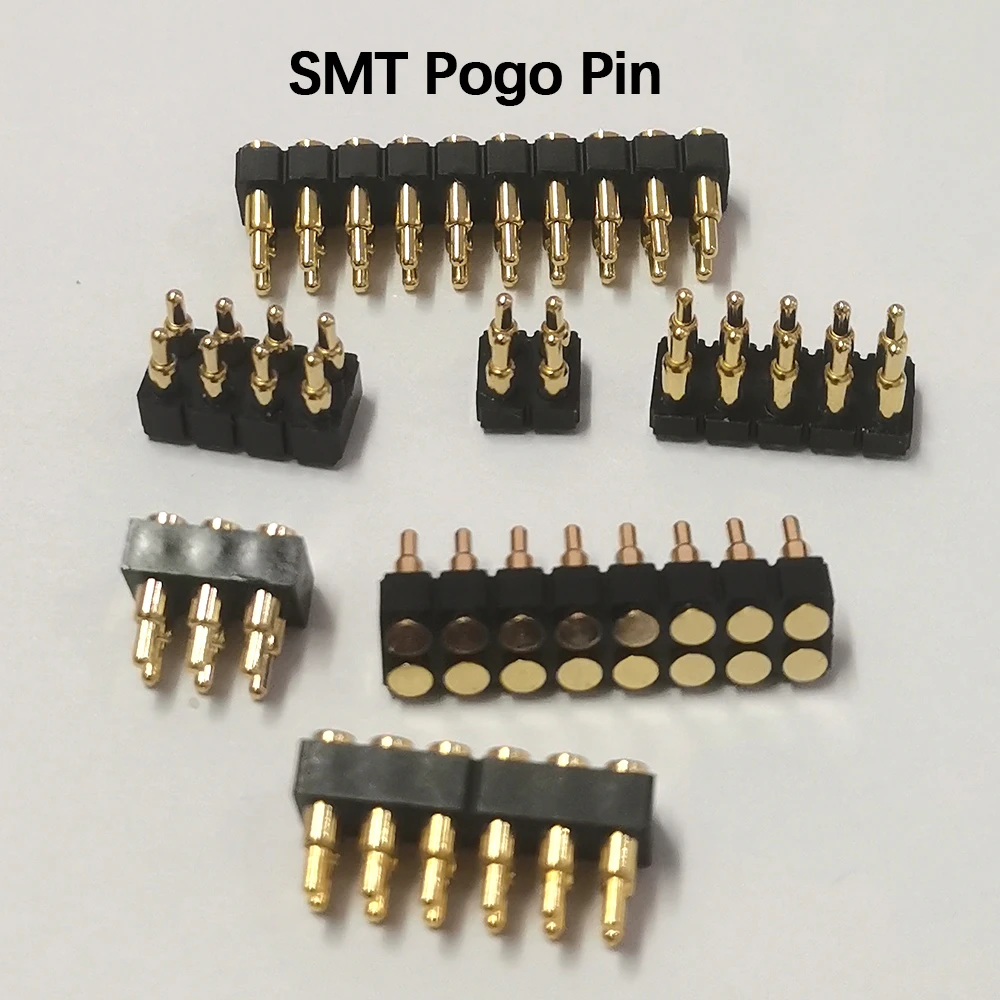 1 Stück DC-Stecker Pogo-Pin-Verbinder SMT DIP 2,54 mm Rastermaß 2345681012141620-Pin Doppelreihiger Federkontakt PCB Batterieladung – Detail 6