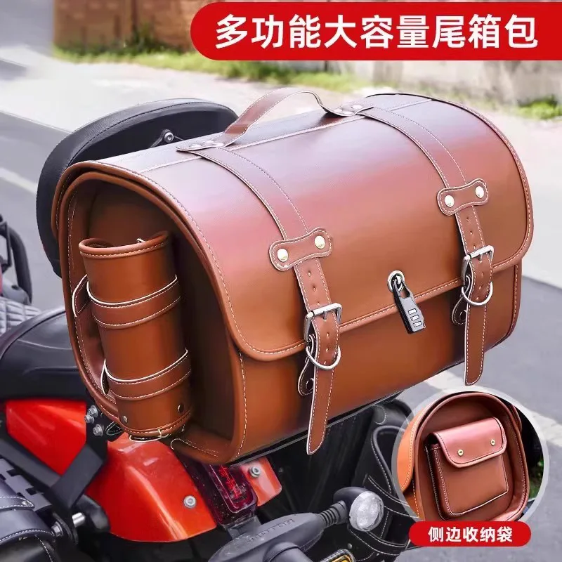 33L Motorcycle Large Capacity Waterproof Bags Side Tool Bag Rear Travel Luggage Seat Bag for Harley Honda Yamaha Kawasaki