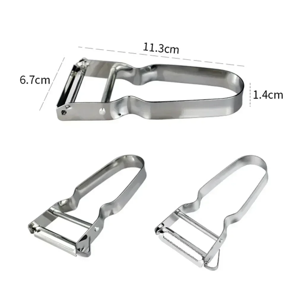 Multifunctional Kitchen Peeler Vegetable Fruit Peeler Stainless Steel  Potato Carrot Cucumber Slicer Peeler Kitchen Accessories