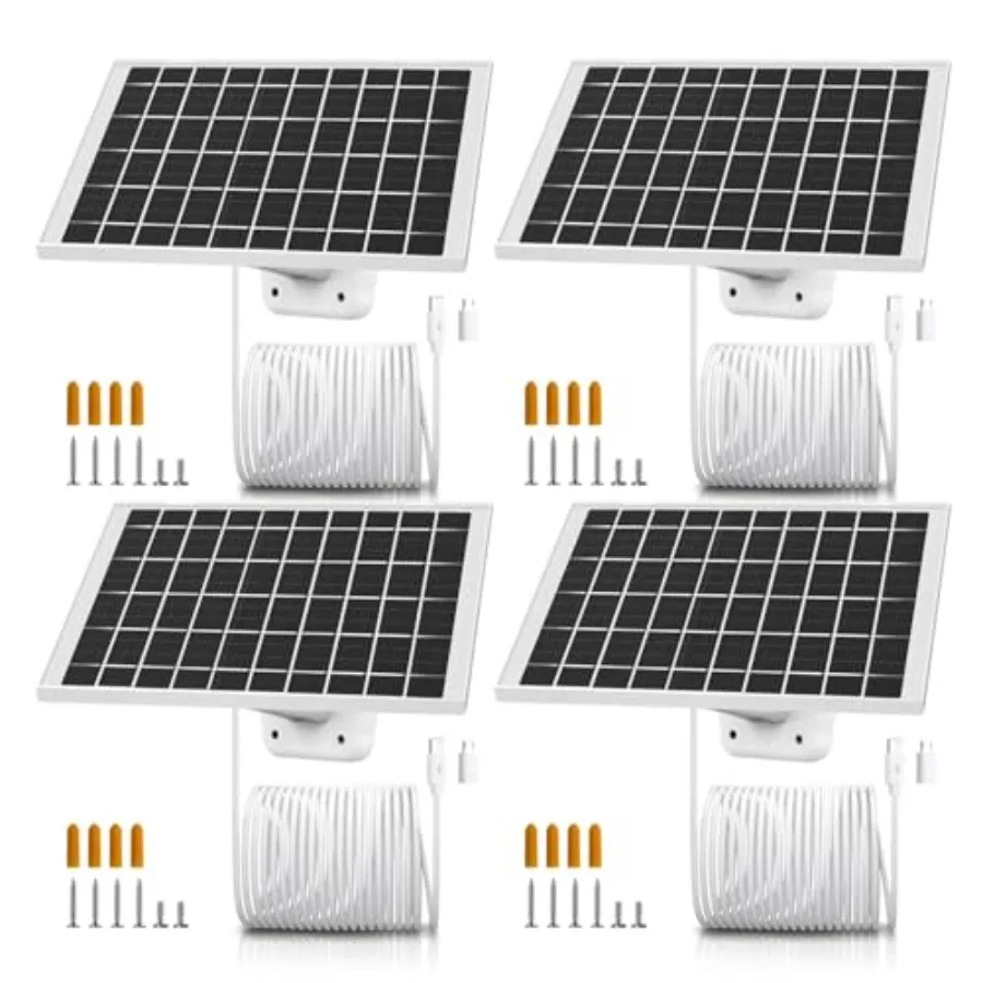 4 Pack 7W Solar Pan…