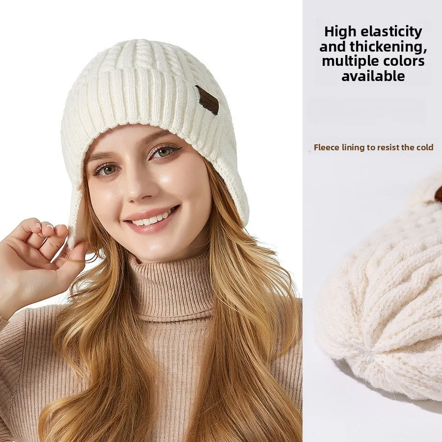 Hot Sale New Knitted Hat Men's Winter Retro Twist Ear Protector Wool Hat Women's Korean Version Versatile Pullover Hat Tide