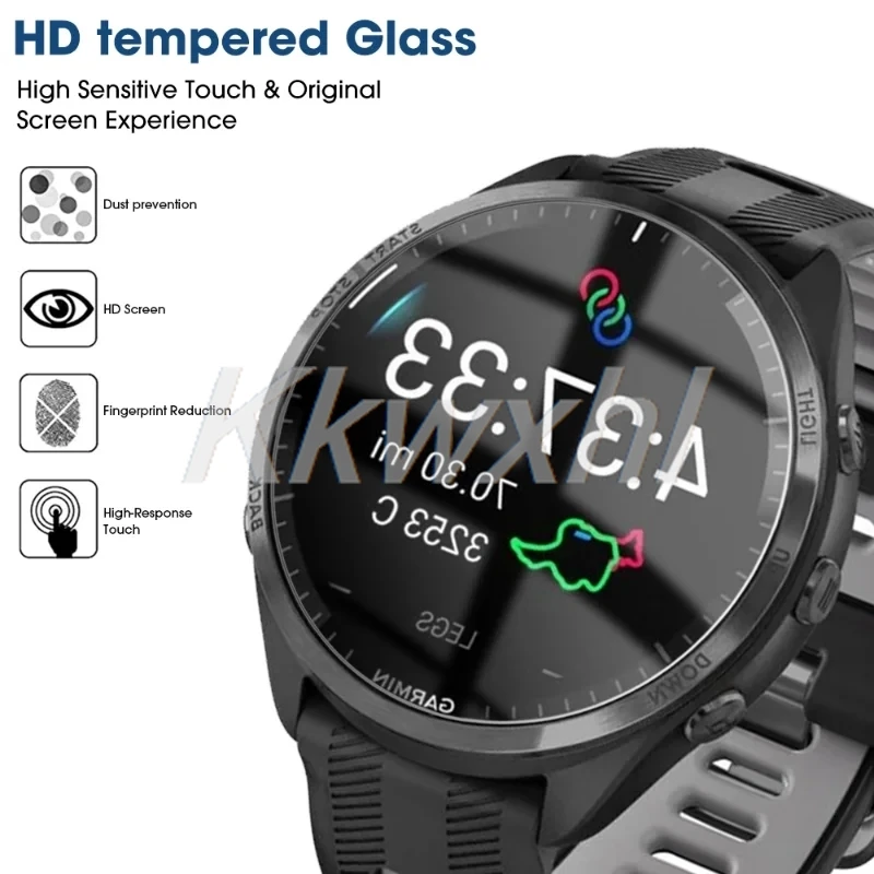 2PCS Gehärtetem Glas Für Garmin Instinct E 45MM 50MM HD Screen Protector AUF Instinct3 3 2X 2 2S Solar SmartWatch Film Abdeckung – Detail 4
