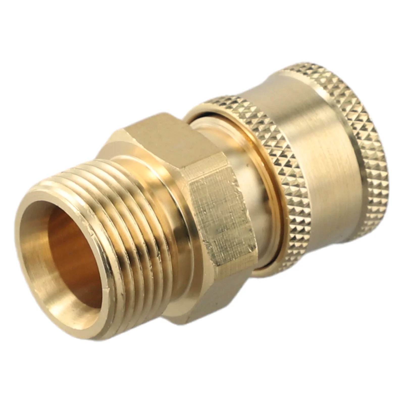 Brass EXCELLENT PERFORMANCE Connect Pressure Washer Hose Connector 2 Pcs Best Price Brand New M22 14 Mm To 1/4