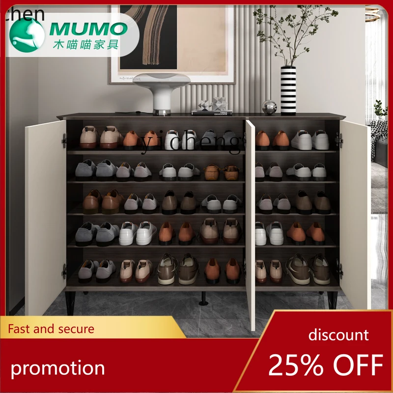 

YFY Solid Wood Shoe Cabinet Aisle Storage Staircase Storage Entrance Cabinet Doorway Shoe Cabinet