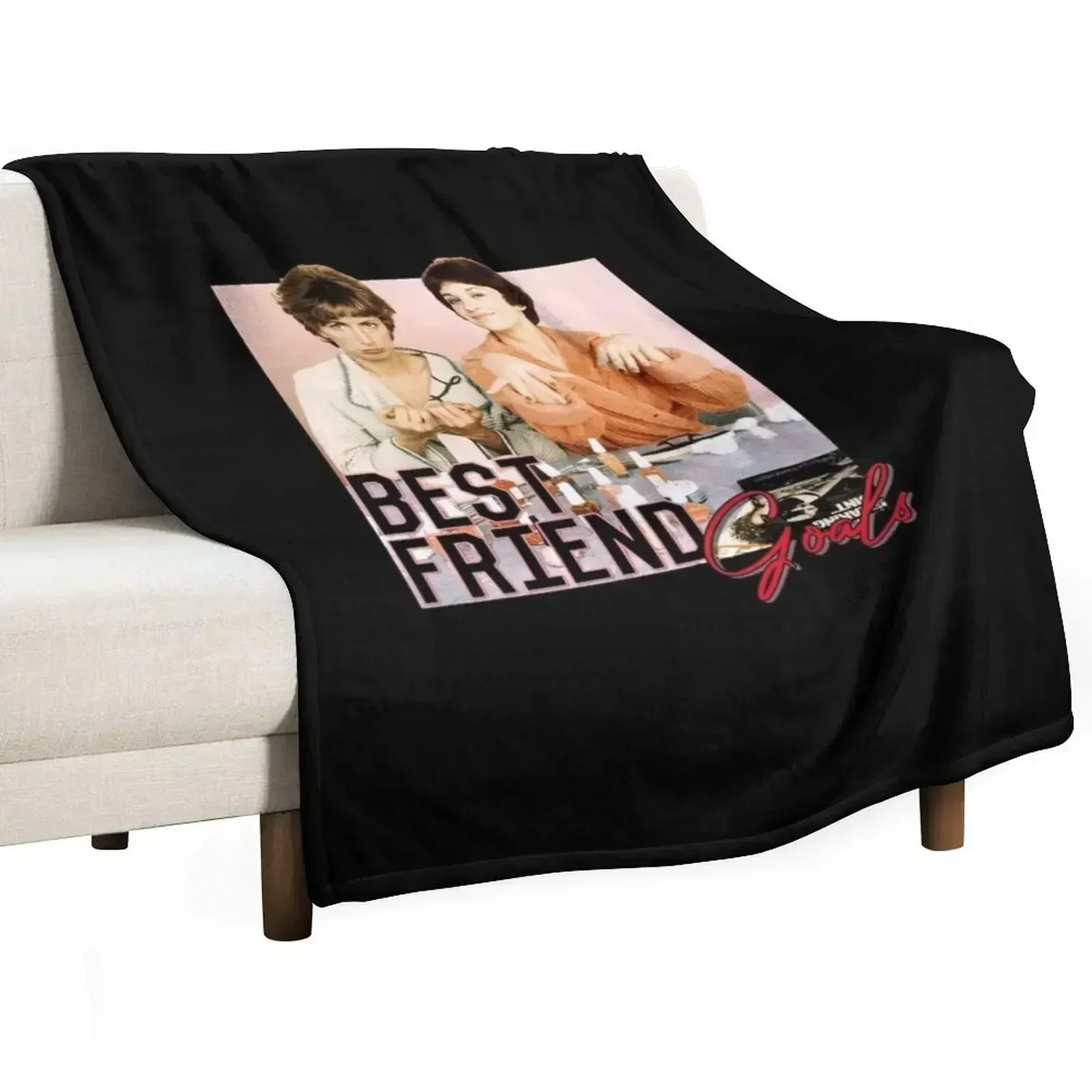 

Best Friend Goals Posters and Art Throw Blanket Custom Flannels Multi-Purpose Blankets