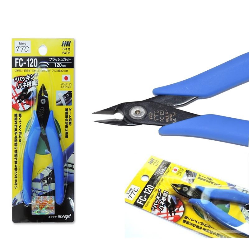 Japan King TTC mini diagonal pliers fc-120.120mm electronic maintenance diagonal pliers, plastic cutting pliers.