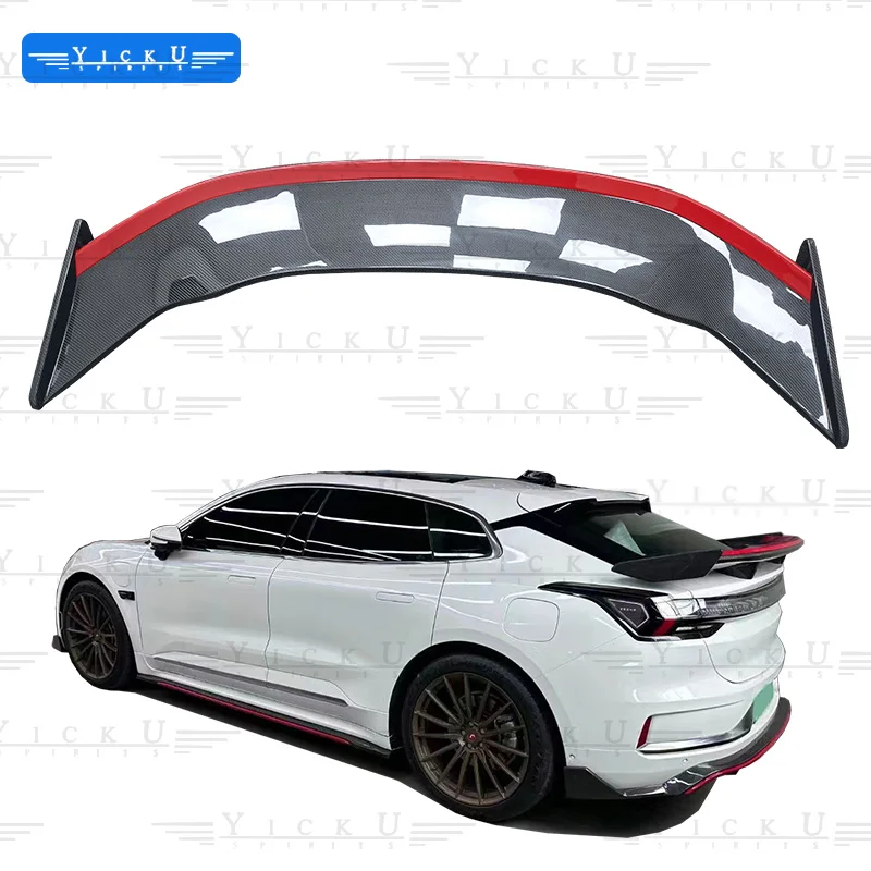 Hot selling FR carbon fiber body kit with large tail spoiler directional plate suitable for ZEEKRs 001