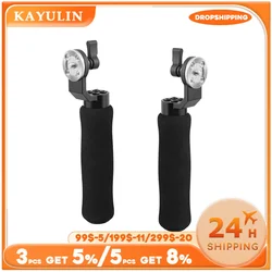 Kayulin Handle Grip Ultra Light Sponge Handgrip With ARI Rosette M6 Thumbscrew Connection A Pair For Camera Monitor Cage Rig