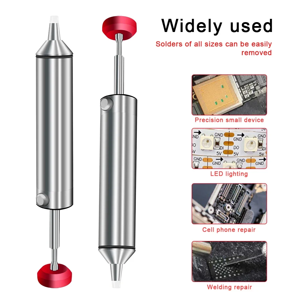 Aluminum Powerful Desoldering Pump Suction Tin Gun Soldering Sucker Pen Removal Vacuum Solder Iron Welding Repair Tool