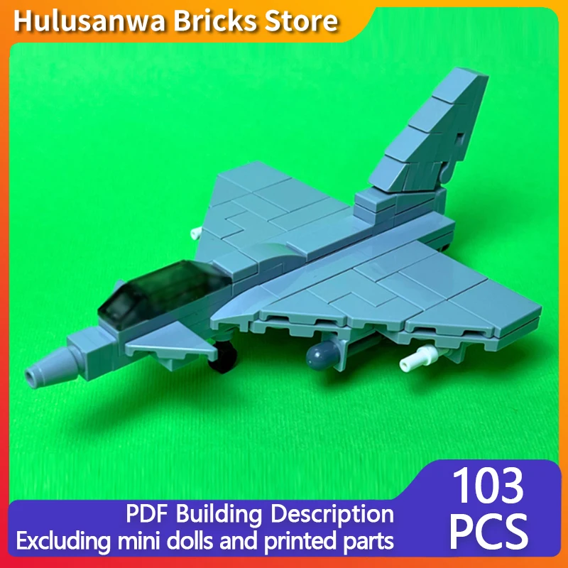 

Typhoon Modern Military Fighter Jets Model MOC Building Bricks War Equipment Modular Technology Gifts Assemble Children Toy Suit