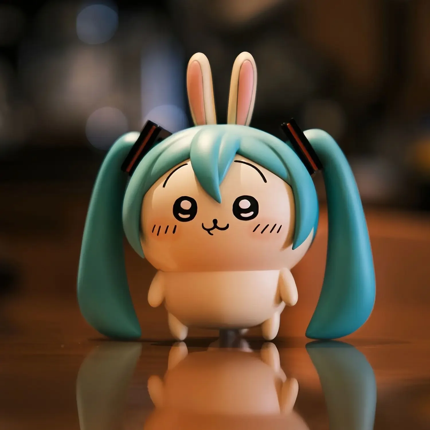 5cm Chiikawa Usagi cosplay Hatsune Miku figure cute cartoon car dashboard desktop ornament toy fun doll