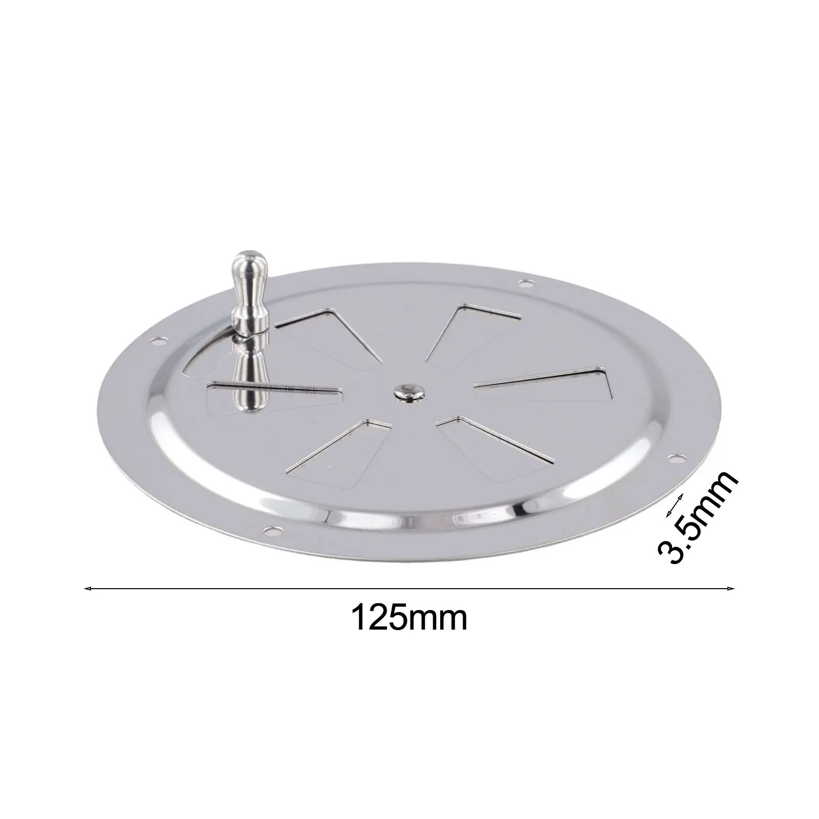 

125/150mm Adjustable Ventilation Grille Round Ventilation Exhaust Grille For Marine Stainless Steel RV Ventilation Grilles