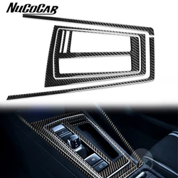 For Volkswagen Golf 8 GTI MK8 2021-2023 Carbon Fiber Gear Shift Panel Trim Border Car Interior Accessories Decorative Stickers