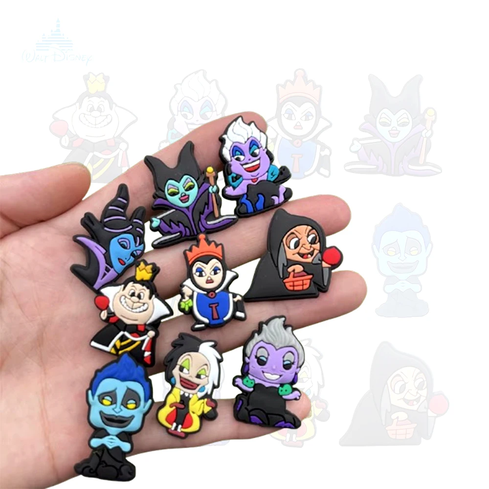 Disney Villain Family 1-96pcs Shoe Charms Garden Shoe Accessories Buckle Fit Clogs Decaration Sandals Decorate Xmas Gift