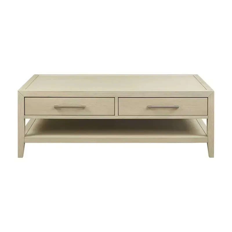 Modern minimalist solid wood coffee table, suitable for living rooms, hotels and apartments, luxurious design, easy to