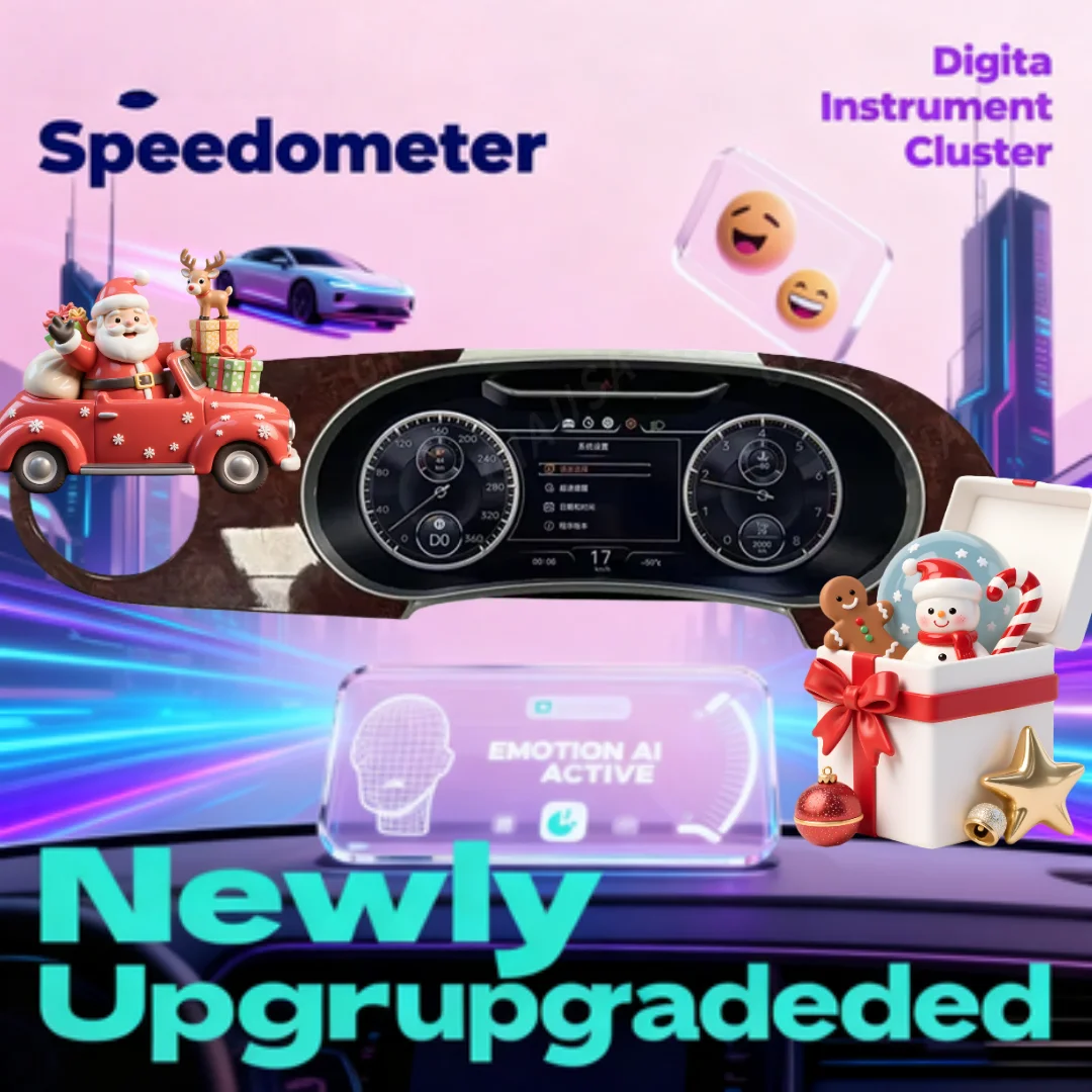 12.3 Inch For Bentley Flying Spur Continental GT 2005-2019 Linux  Digital Instrument Cluster Virtual Speedometer Dashboard