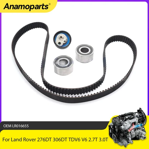 Kit de correa de distribución de piezas de motor compatible con 2,7 T 3,0 T para Land Rover 276DT 306DT TDV6 AJV6D V6 2,7 T 3,0 T diésel Range Rover LR3 LR 016655