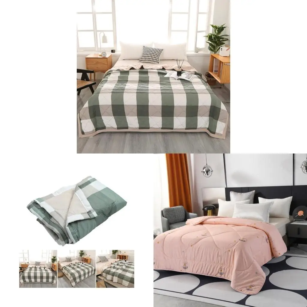 

Y9UA Cooling Blankets Gentle Cool Cover Quilt, Soft and Comforting Blanket, Absorbs Night Sweats Cotton Comforter