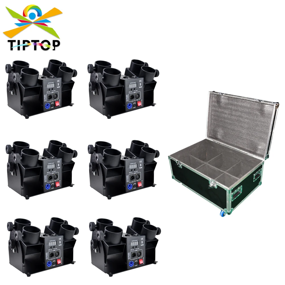 

6IN1 Flight Case Packing Party Confetti Launcher Cannon Machine Spray 8M Confetti Cannon Electric Confetti Gun Machine Portable