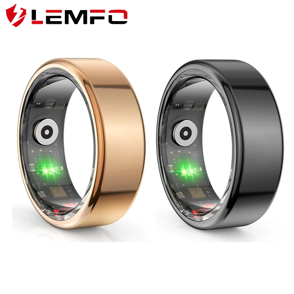 LEMFO New Smart Ring 2024 For Men Women IP68 3ATM Waterproof Multi-sport Mode Smartring R02 Health Monitoring For Xiaomi IOS