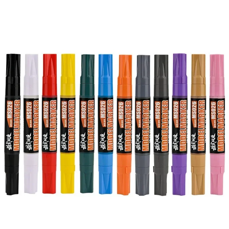 MS026 D001 Marker Pen Model Painting Oil Based Color Match Paint Pen Military Model Renovation of Building Hobby DIY Projects